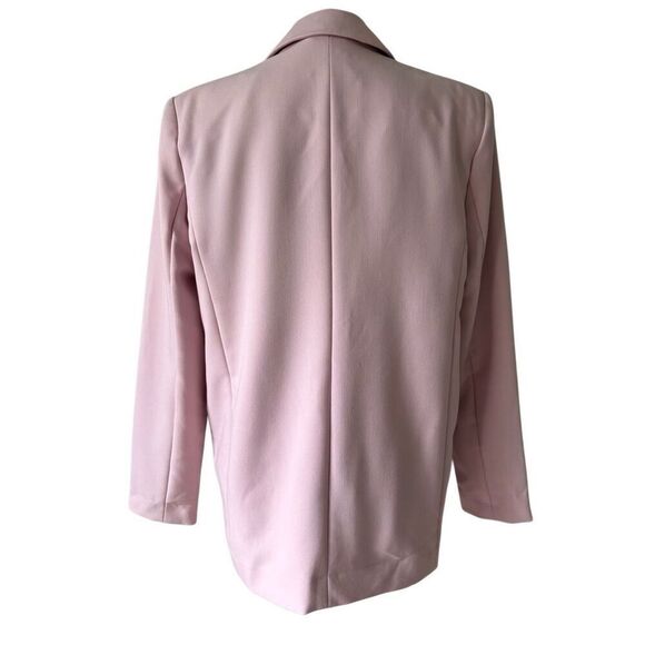 Abercrombie & Fitch Pink Blazer size M Padded Shoulders - Picture 3 of 11